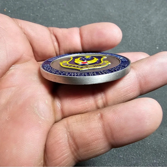 United States Airforce General George C Kenney Headquarters Challenge Coin Token - Picture 3 of 4